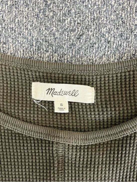 Madewell olive green crop top - Picture 2 of 3